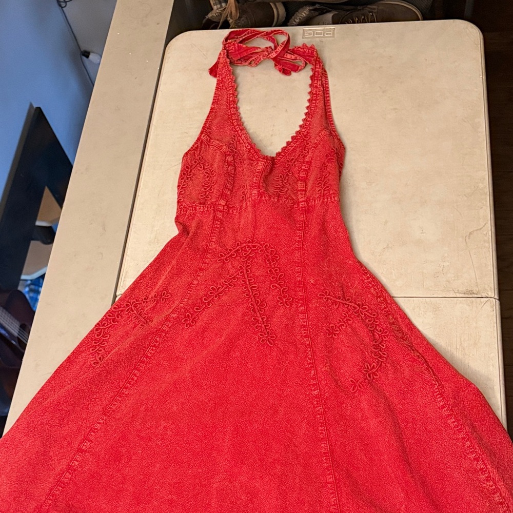 Scully Vibrant Red Backless Dress